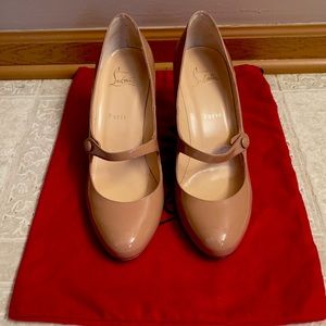 New Christian Louboutin 41.5 Mary Jane 100mm Heels